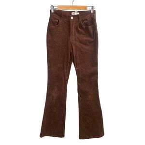 RSQ Corduroy Flare Pants Womens 27 Brown High Rise 70s Boho‎ Indie Retro Y2k
